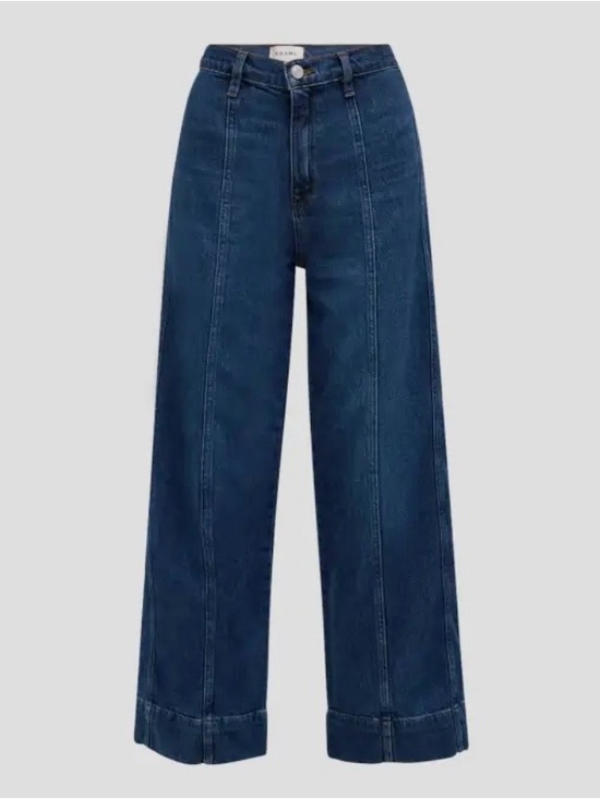 Frame Denim Denim - Frame Denim Seamed High-Rise Wide Leg Jeans
